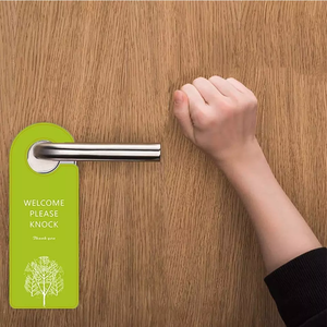 Custom PVC <strong>Door</strong> Hanger Do Not Disturb Sign Hotel <strong>Door</strong> <strong>Knob</strong> Hanger Paper <strong>Door</strong> Hanger Tags With Brand Logo - Product Image 3