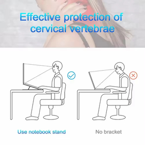 Factory Wholesale Waterproof Ergonomic Height Adjustable Desktop Laptop <b>Stand</b> ABS <b>Tablet</b> <b>Stand</b> Holder with 13-Fold Support - Product Image 5