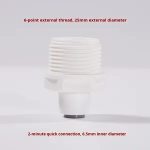 Phụ kiện máy lọc nước thương mại kiểu mới, đầu nối nhanh ren ngoài 6 điểm bằng nhựa - Product Image 3