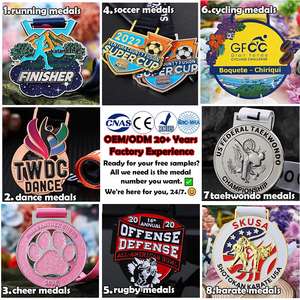 Medallas Deportivas Personalizadas al por Mayor, Medallas 3D y 2D de Voleibol, Fútbol, Pickleball, Medallas de Metal con Logotipo Esmaltado para Atletismo, Gimnasia, Karate, Judo - Product Image 5