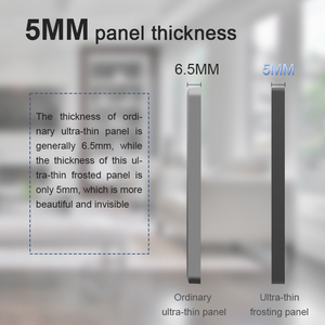 接地86ユニバーサルタップビッグボタンリセットスイッチソケット<span class=keywords><strong>5</strong></span>穴ブラックフロストライトLEDインジケータ付きラグジュアリー - Product Image 6