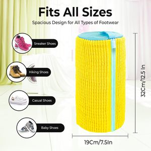2 Sacchetti per <span class=keywords><strong>Lavaggio</strong></span> <span class=keywords><strong>Scarpe</strong></span> in Lavatrice con Supporto per <span class=keywords><strong>Scarpe</strong></span>, Riutilizzabili e Durevoli, con Rivestimento in Fibra Morbida - Product Image 2