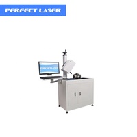 Máquina de grabado láser rotativa de suelo para bridas metálicas, placas de identificación de aluminio y números de chasis, con marcado por micropercusión neumática
