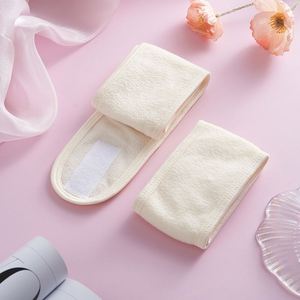 Bandeau de lavage du visage réglable en velcro unisexe, en polaire double couche, absorbant, pour spa, maquillage, gym et sport - Product Image 2