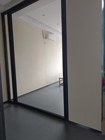 Floride Miami-Dade approuvé NFRC Style nord-américain grand panneau verre trempé aluminium moderne entrée portes pivotantes avant