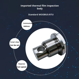Độ chính xác cao Threaded Duct cảm biến tốc độ gió nhiệt máy đo gió RS485 tốc độ gió dụng cụ đo lường - Product Image 2