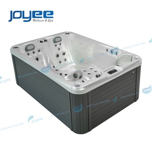 Joyee Trung Quốc Nhà cung cấp tốt nhất ngoài trời Whirlpool massage bồn tắm nước nóng 3 ghế Thác thiết kế France Spa bồn tắm ngoài trời - Product Image 3