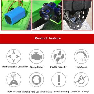 Pêche passe-temps longue distance télécommande trois trémies d'alimentation vitesse rapide plastique 2 coque radiocommandée rc <span class=keywords><strong>bateau</strong></span> appât en vente - Product Image 4