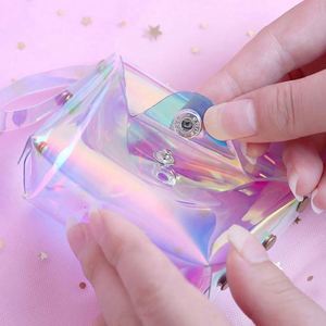 Monedero Transparente de PVC Holográfico, Elegante y Lindo, Impermeable, Mini Bolso para Niñas, Venta al Por Mayor - Product Image 4