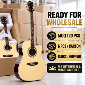 Guitare acoustique électrique professionnelle de style dreadnought, prix bas, 6 cordes, table en épicéa, fond et côtés en palissandre, 41 pouces, avec micro - Product Image 6