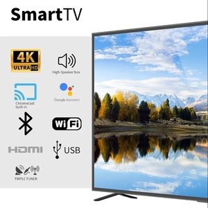 Factory OEM Brand 55 65 75 Inch <b>4K</b> HDR Smart LED Television Ultra Thin Android WIFI Custom TV - Product Image 3