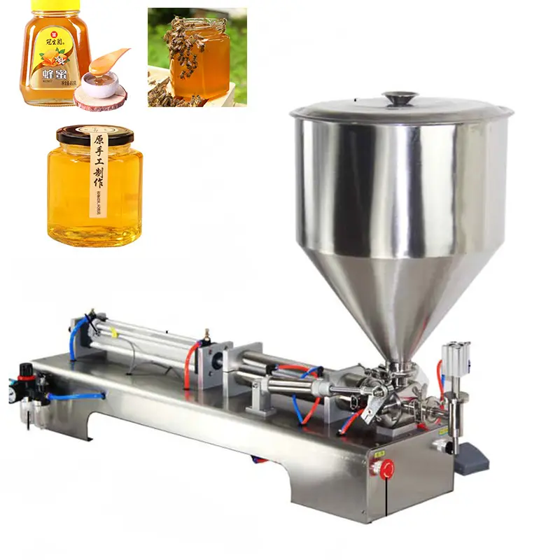 Machine de remplissage pour bouteilles de jus au miel, appareil de remplissage pour shampooing et produits cosmétiques, Semi-automatique, ml