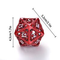 Dadu DND Logam Perunggu Antik Berongga Buatan Tangan Ramah Lingkungan 1 Buah Dadu Polihedral untuk Permainan Peran Hadiah untuk Dungeons Dragons Pathfinder