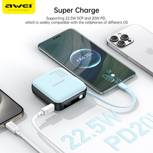 Bán buôn 10000mAh Slim Mini ngân hàng điện công nghệ sạc nhanh với 20 Wát đầu ra kích thước nhỏ gọn và Li-polymer pin - Product Image 4