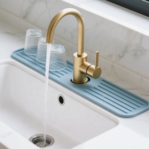 Factory Modern Custom Silicone Kitchen Faucet <b>Sink</b> Splash Guard Water Resistant <b>Mats</b> & Pads Contemporary Design - Product Image 1