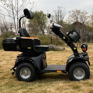 Competitive Elderly People Comfortable Outdoor Driving Heavy Duty 1000W 60V 4 Wheel Aluminum Alloy <b>Foldable</b> Waterproof Scooter - Product Image 3