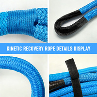 Kit de corde cinétique robuste 15T sangle de remorquage d'urgence pour corde de récupération de voitures tout-terrain 4X4 pour les situations de sauvetage