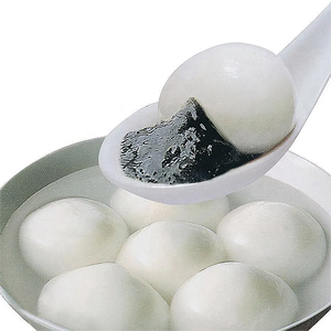 Tangyuan au sésame <span class=keywords><strong>noir</strong></span> congelé - Dessert traditionnel chinois, ingrédients naturels, prêt à cuisiner, sans <span class=keywords><strong>gluten</strong></span> - Product Image 1