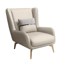 Ensemble de fauteuils inclinables modernes en velours avec pouf, chaise longue et canapé pour salon, chambre, hôtel, salle à manger, bar - Tissus disponibles