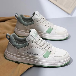 Zapatillas Deportivas Blancas con Cordones Estilo Coreano, con Luces, Suela Gruesa, para Hombre, para Todas las Temporadas, Uso Casual - Product Image 5