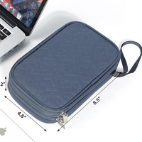 Bolsa de Almacenamiento de Cables Directo de Fábrica, Organizador Electrónico Portátil y Compacto para Banco de Energía, Adaptador, Auriculares, Memoria USB