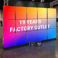 Écran LED d'intérieur pour location, panneau vidéo mural P2.5, affichage LED d'extérieur pour mariage et événements