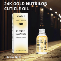 Huile revitalisante pour cuticules à l'or 24 carats Nutrilon en marque privée, logo personnalisé, naturelle et essentielle pour la croissance et le soin des ongles