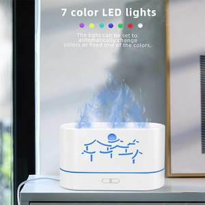 Xu hướng sản phẩm <span class=keywords><strong>2025</strong></span> New arrivals ngọn lửa xe khuếch tán không khí siêu âm độc đáo Độ ẩm LED cầu vồng khuếch tán đèn - Product Image 6