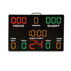 CP43 Tableau d'affichage électronique multifonctionnel à LED pour <span class=keywords><strong>basket</strong></span>-ball Tableau d'affichage numérique avec télécommande Compte à rebours Équipement de cour - Product Image 1
