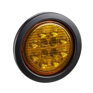Waterdichte E-Mark Uv Pc Lens Ronde 4 Inch Indicator Turn Stop Tail 12 Volt Led Trailer Lamp
