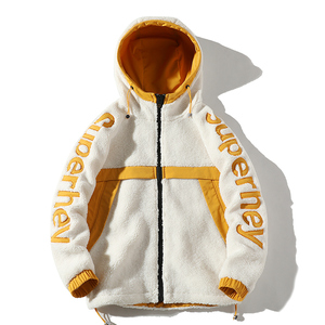 2020 nuevo modelo hip hop chaqueta de alta calidad de invierno personalizado bordado chaqueta de hombre sherpa - Product Image 4