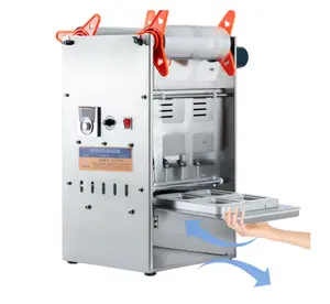Automatic Heat Lunch Frozen Fast Food Tray Sealer Sealing Packing Machine