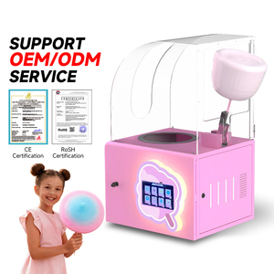 Máquina Automática de Algodón de Azúcar JoyFunplay, Máquina Expendedora de Algodón de Azúcar Automática con Múltiples Sabores y Control Remoto - Product Image 1