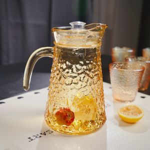 Teteras de vidrio de borosilicato duraderas elegantes, juego de beber transparente para el hogar, restaurante, negocios, diseño clásico - Product Image 5