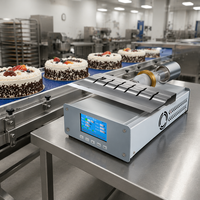 Système de découpe alimentaire ultrasonique 20KHz 2000W disponible en OEM, lame personnalisable, coupeur ultrasonique pour usine de gâteaux