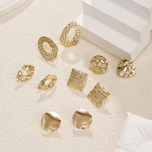 ต่างหูแบบติดหูทรงเรขาคณิต ทำมือจากโรงงาน วัสดุโลหะผสมเงินแท้ 925 เหมาะสำหรับทุกเพศ เป็นของขวัญ - Product Image 1