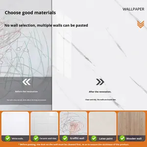 Papel Tapiz 3D Impermeable Autoadhesivo, Diseño Moderno, Adhesivo de Pared para Dormitorio, Paredes Decorativas de TV, Sala de Estar, Hotel, Vestíbulo - Product Image 3