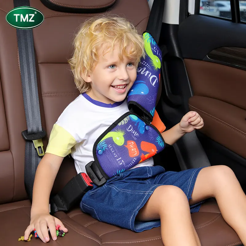 Cinturón de seguridad triangular para niños y bebés, protección para el cuello, fijador de cinturón de seguridad para coche