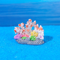 Corail marin artificiel coloré de grande taille en résine plastique pour la décoration d'aquariums et de paysages marins