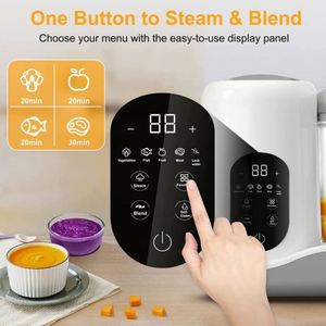 Robot culinaire automatique 400W pour bébé, mixeur électrique multifonction pour aliments solides, broyeur, chauffant, sans BPA, capacité 1,2L - Product Image 4
