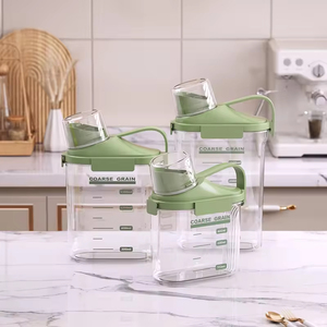 Airtight Plastic Bottled Measuring <b>Container</b> for <b>Flour</b> Sugar Grain Rice Waterproof Food Storage Detachable Design for Kitchen - Product Image 6