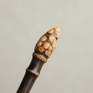 Ensemble de cuillères à thé en bambou violet, faites à la main, design traditionnel chinois naturel, pour la cérémonie du thé Kung Fu - Product Image 4