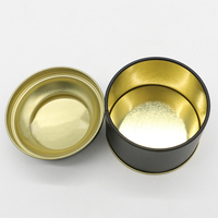 Boîte à thé ronde miniature de luxe personnalisée en gros, boîtes à café et à thé en métal vides avec impression multicolore