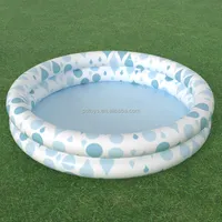 P&D USA & UK Hot 3 Ring Baby Kiddie Pool 2 Ring Paddling Pool Blow Up Kids Inflatable Pool