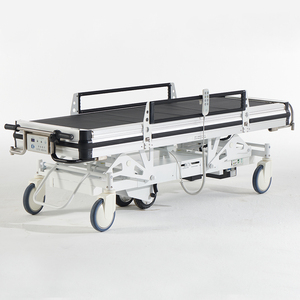 Brancard <span class=keywords><strong>de</strong></span> transport médical d'urgence pour hôpital, lit médical électrique en acier avec tableau médical - Product Image 1