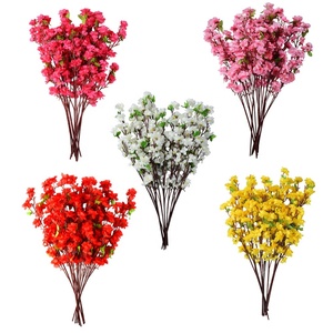 Décor à la maison 65CM <span class=keywords><strong>cerisier</strong></span> artificiel <span class=keywords><strong>printemps</strong></span> prune pêche fleur branche soie fleur arbre déco japonais fleur de <span class=keywords><strong>cerisier</strong></span> ensemble - Product Image 1