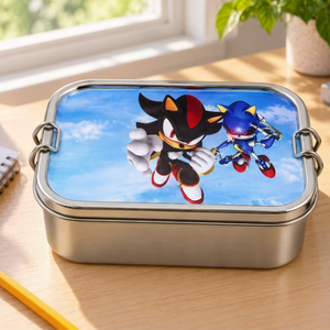 Rectangle Stainless Steel Lunch Box <b>Insulated</b> <b>Food</b> <b>Container</b> Reusable Bento Box with Secure Metal Clips for Daily Meal Prep - Product Image 1