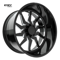 Jantes forgées Kyky 20, 22, 24 pouces, jantes en alliage forgées sur mesure, finition chromée concave profonde, jante de 24 pouces