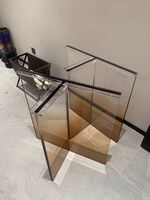 Pieds de table en acrylique transparent de style nouveau - Assemblés, durables et imperméables