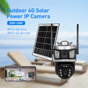 V380 RV17-4G уличная Wi-Fi камера видеонаблюдения 3MP + 3MP с двойным объективом ночного видения TF-карта облачные данные обнаружения движения PTZ HD CMOS - Product Image 3